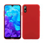Θήκη Πλάτης Σιλικόνης Απλή για Huawei Y5 2019/Honor 8S - Χρώμα: Κόκκινο