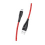 USAMS US-SJ396 U41 Καλώδιο Φόρτισης 2m Micro-USB Braided Data Charging Cable - Χρώμα: Κόκκινο