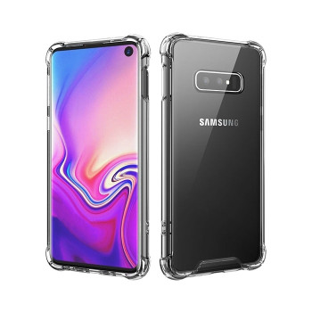 Θήκη Πλάτης Σιλικόνης Anti Shock για Samsung G973F Galaxy S10 - Χρώμα: Διάφανο