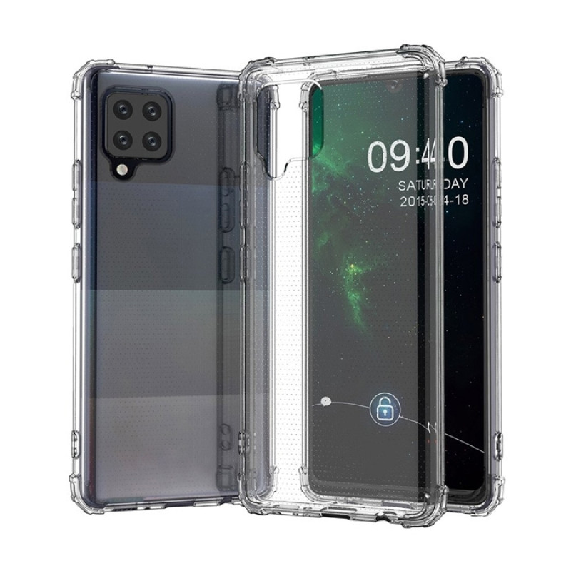 Θήκη Πλάτης Σιλικόνης Anti Shock για Samsung A425 Galaxy A42 - Χρώμα: Διάφανο