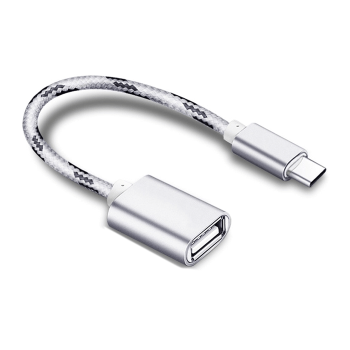OTG Cable Type-C σε Θύρα USB Καλώδιο - Χρώμα: Ασημί OTG Cable Type-C σε Θύρα USB Καλώδιο - Χρώμα: Ασημί
