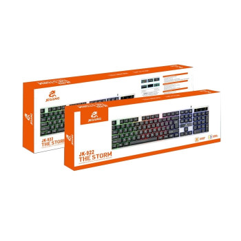 Jeqang JK-922 Πληκτρολόγιο Gaming Keyboard με RGB φωτισμό Backlight type : 7 colour Αγγλικό