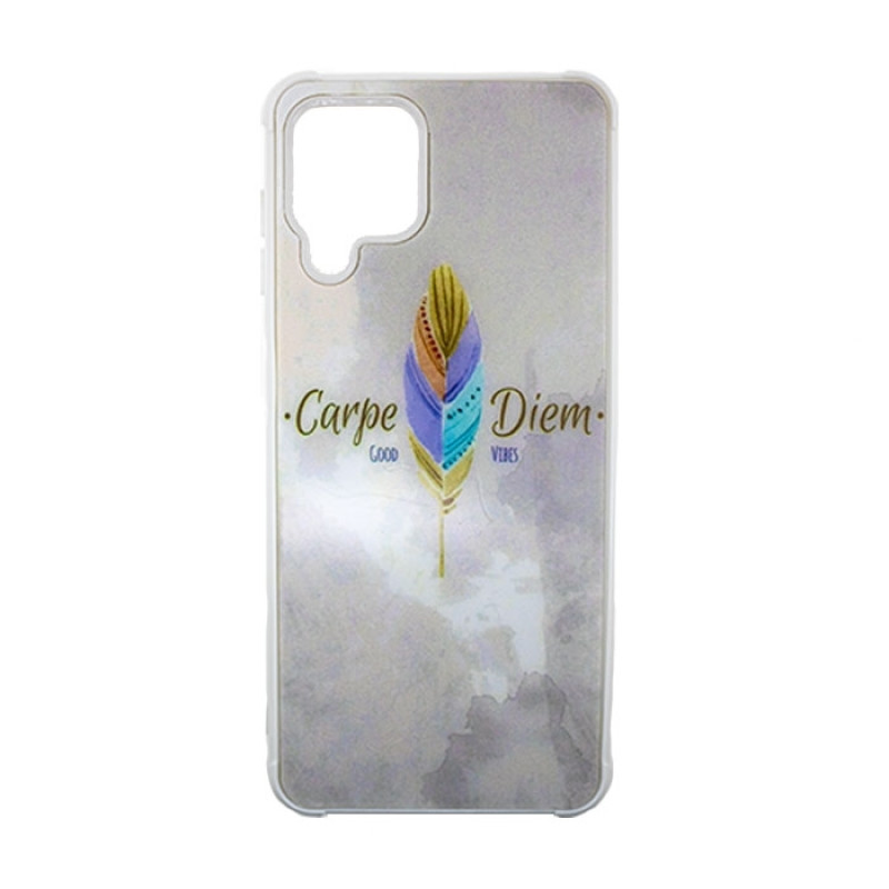 Θήκη Πλάτης Πλαστική με Σχέδια για Samsung Galaxy A22 4G - Χρώμα: Λευκό με Χρωματιστό Φτερό Θήκη Πλάτης Πλαστική με Σχέδια για Samsung Galaxy A22 4G - Χρώμα: Λευκό με Χρωματιστό Φτερό