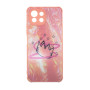 Θήκη Πλάτης Πλαστική με Σχέδια για Xiaomi Mi 11 Lite 5G Χρώμα: Απαλό Ρόζ με Στέμμα