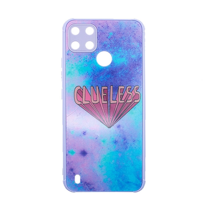 Θήκη Πλάτης Πλαστική με Σχέδια για Realme C21Y/ C25Y - Χρώμα: Μπλε