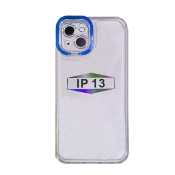 Θήκη Σιλικόνης Fashion Candy με Σκούρο Μπλέ Πλαίσιο Κάμερας για Apple iPhone 13 Χρώμα: Σκούρο Μπλε