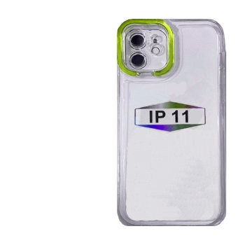 Θήκη Σιλικόνης Fashion Candy με Πράσινο Πλαίσιο Κάμερας για Apple iPhone 11 Χρώμα: Πράσινο