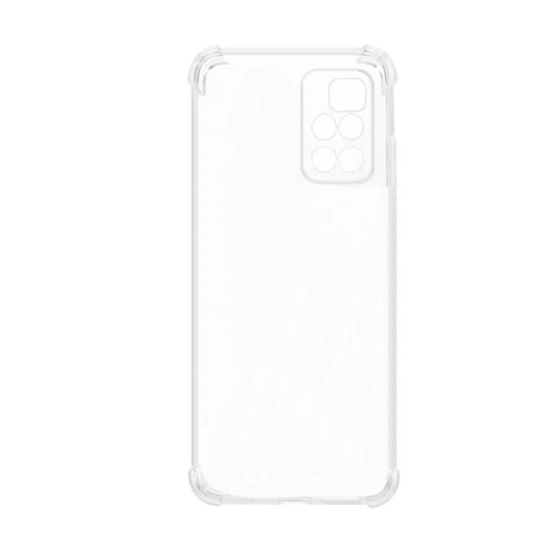 Θήκη Πλάτης Σιλικόνης Anti Shock για Xiaomi Redmi 10 - Χρώμα: Διάφανο