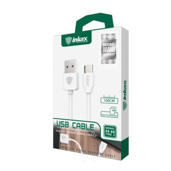 inkax- CK-60 Type-C USB 2.1Α Kαλώδιο Φόρτισης 1μ - Χρώμα: Λευκό inkax- CK-60 Type-C USB 2.1Α Kαλώδιο Φόρτισης 1μ - Χρώμα: Λευκό