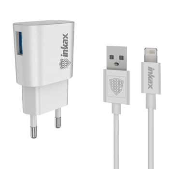 Ταχυφορτιστής Inkax (CD-08-IP) USB 1A & Καλώδιο Lightning Ταχυφορτιστής Inkax (CD-08-IP) USB 1A & Καλώδιο Lightning