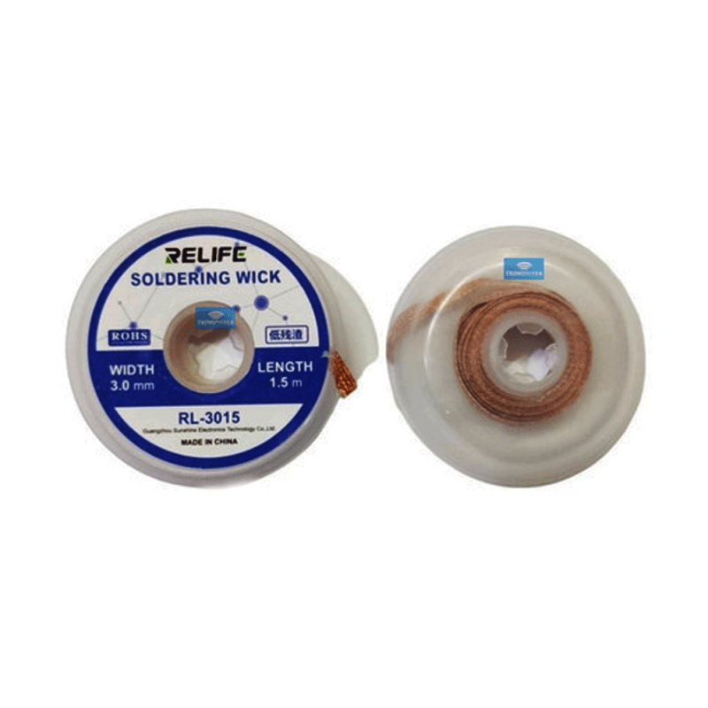 RELIFE RL-3015 Φυτίλι Συγκόλλησης 1,5m Μήκος 3mm Πλάτος/Soldering Wick 1.5m Long 3mm Wide RELIFE RL-3015 Φυτίλι Συγκόλλησης 1,5m Μήκος 3mm Πλάτος/Soldering Wick 1.5m Long 3mm Wide