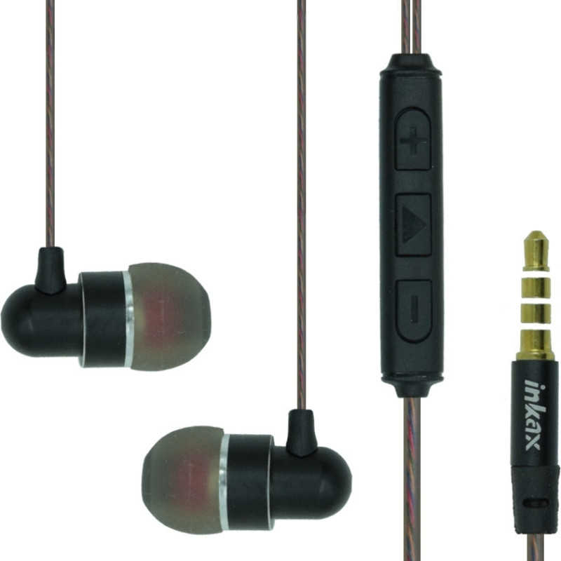 Inkax EA-01 In-ear Handsfree με Βύσμα 3.5mm - Χρώμα: Μαύρο Inkax EA-01 In-ear Handsfree με Βύσμα 3.5mm - Χρώμα: Μαύρο