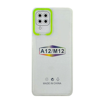 Θήκη Σιλικόνης Fashion Candy με Πράσινο Πλαίσιο Κάμερας για Samsung A12 Χρώμα: Πράσινο