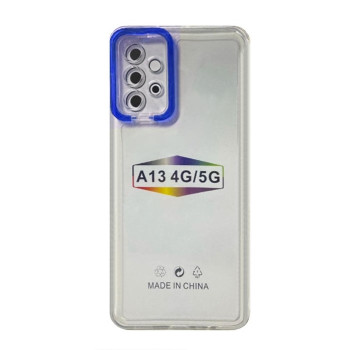 Θήκη Σιλικόνης Fashion Candy με Σκούρο Μπλε Πλαίσιο Κάμερας για Samsung Galaxy A13 4G / 5G - Χρώμα: Σκούρο Μπλε