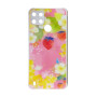 Θήκη Πλάτης Πλαστική με Σχέδια για Realme C21Y - Χρώμα: Ρόζ με Φραουλίτσες