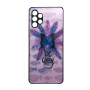 Θήκη Πλάτης Πλαστική με Σχέδια για Samsung Galaxy A32 5G - Χρώμα: Μωβ με Πεταλούδα