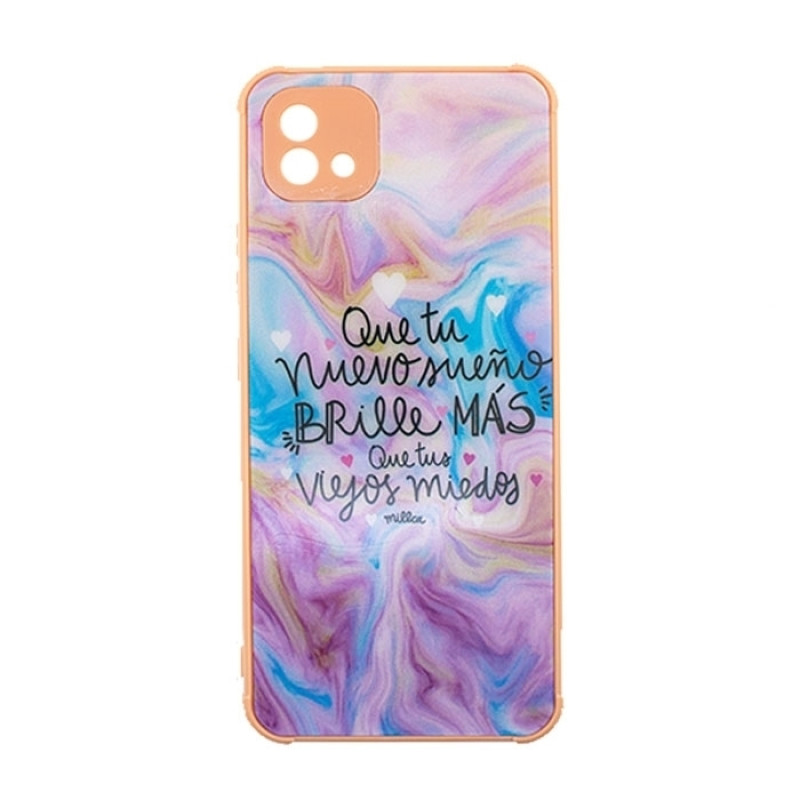 Θήκη Πλάτης Σιλικόνης Απλή για Realme C11 2021 - Χρώμα: Πολύχρωμο Ρόζ