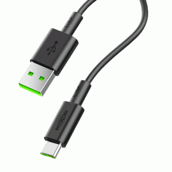 Moxom MX-CB17 Καλώδιο Φόρτισης 50W USB σε TYPE-C 6A - Χρώμα: Μαύρο