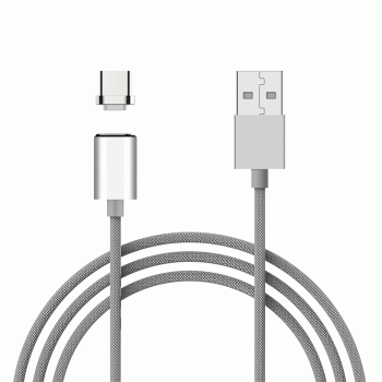 X-Cable Metal Magnetic Braided Cable USB σε Type C (1.2m) με αποσπώμενο βύσμα- Χρωμα:Γκρι X-Cable Metal Magnetic Braided Cable USB σε Type C (1.2m) με αποσπώμενο βύσμα- Χρωμα:Γκρι
