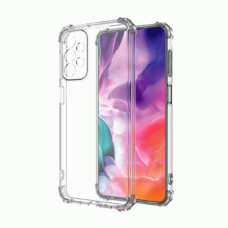 Θήκη Πλάτης Σιλικόνης Anti Shock για Samsung Galaxy A23 - Χρώμα: Διάφανο