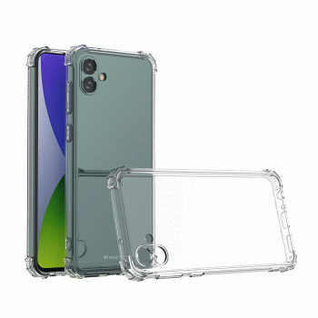 Θήκη Πλάτης Σιλικόνης Απλή για Samsung Galaxy A04 - Χρώμα: Διάφανο