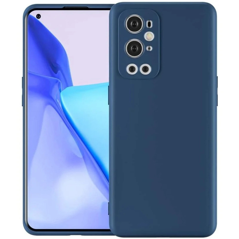 Θήκη Πλάτης Σιλικόνης Soft για Oneplus 9 Pro - Χρώμα: Σκούρο Μπλέ