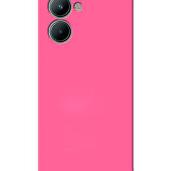 Θήκη Πλάτης Σιλικόνης Soft για Realme C33 - Χρώμα: Φούξια