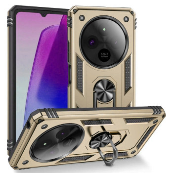 Σκληρή Θήκη Πλάτης Armor με Βάση Στήριξης για Xiaomi Redmi 14C - Χρώμα: Χρυσό Σκληρή Θήκη Πλάτης Armor με Βάση Στήριξης για Xiaomi Redmi 14C - Χρώμα: Χρυσό