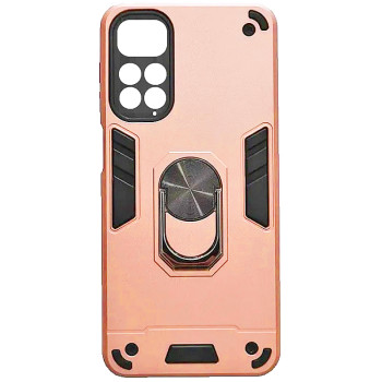 Σκληρή Θήκη Πλάτης Armor με Βάση Στήριξης για Xiaomi Redmi Note 11 Pro - Χρώμα: Ρόζ