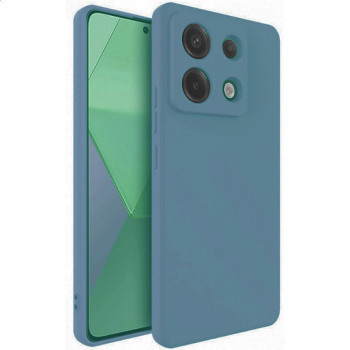 Θήκη Πλάτης Σιλικόνης Soft για Xiaomi Redmi Note 13 Pro 5G - Χρώμα: Μπλε