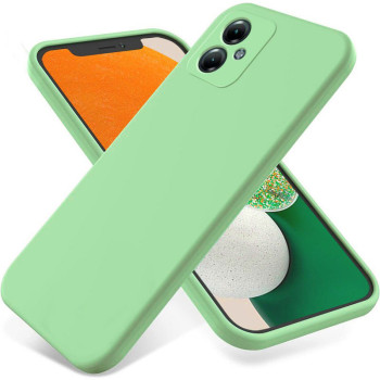 Θήκη Πλάτης Σιλικόνης Soft για Motorola G54 - Χρώμα: Απαλό Πράσινο