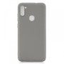 Θήκη Πλάτης Σιλικόνης Απλή για Samsung Galaxy A11/M11 - Χρώμα: Γκρί