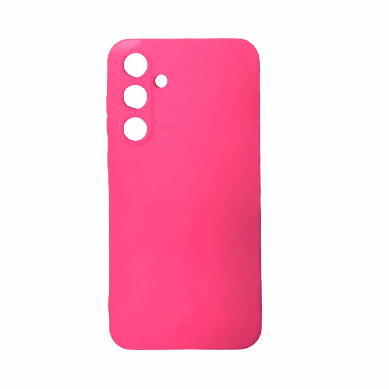 Θήκη Πλάτης Σιλικόνης Soft για Samsung Galaxy A35 - Χρώμα: Φούξια