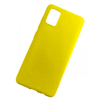Θήκη Πλάτης Σιλικόνης Soft για Samsung Galaxy A51 - Χρώμα: Κίτρινο