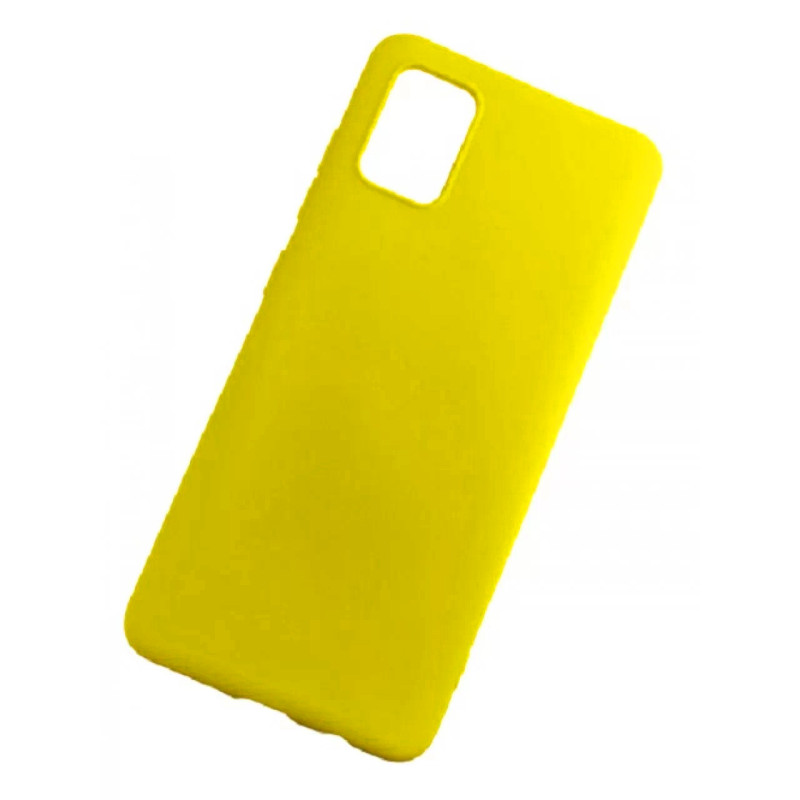 Θήκη Πλάτης Σιλικόνης Soft για Samsung Galaxy A51 - Χρώμα: Κίτρινο