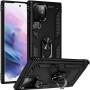 Σκληρή Θήκη Πλάτης Armor με Βάση Στήριξης για Samsung Galaxy S22 Ultra - Χρώμα: Μαύρο