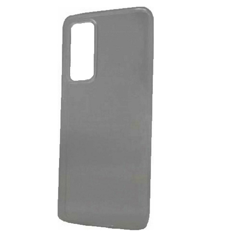 Θήκη Πλάτης Σιλικόνης Απλή για Huawei P40 - Χρώμα: Γκρί