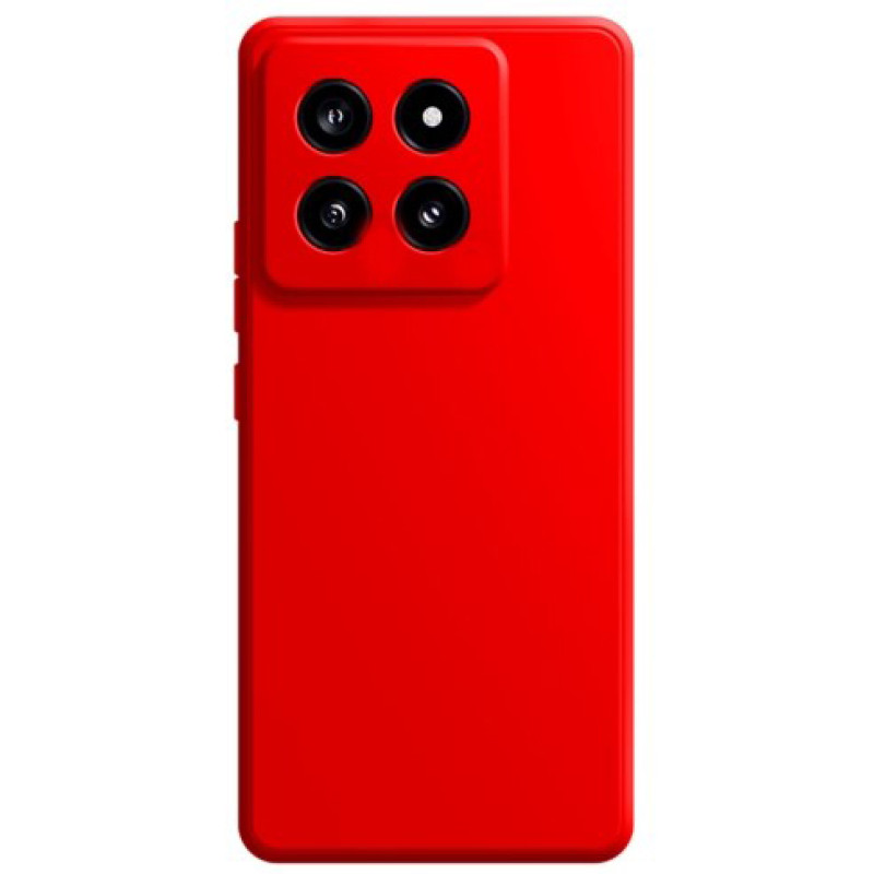 Θήκη Πλάτης Σιλικόνης Απλή για Xiaomi 14 Pro - Χρώμα: Κόκκινο Θήκη Πλάτης Σιλικόνης Απλή για Xiaomi 14 Pro - Χρώμα: Κόκκινο
