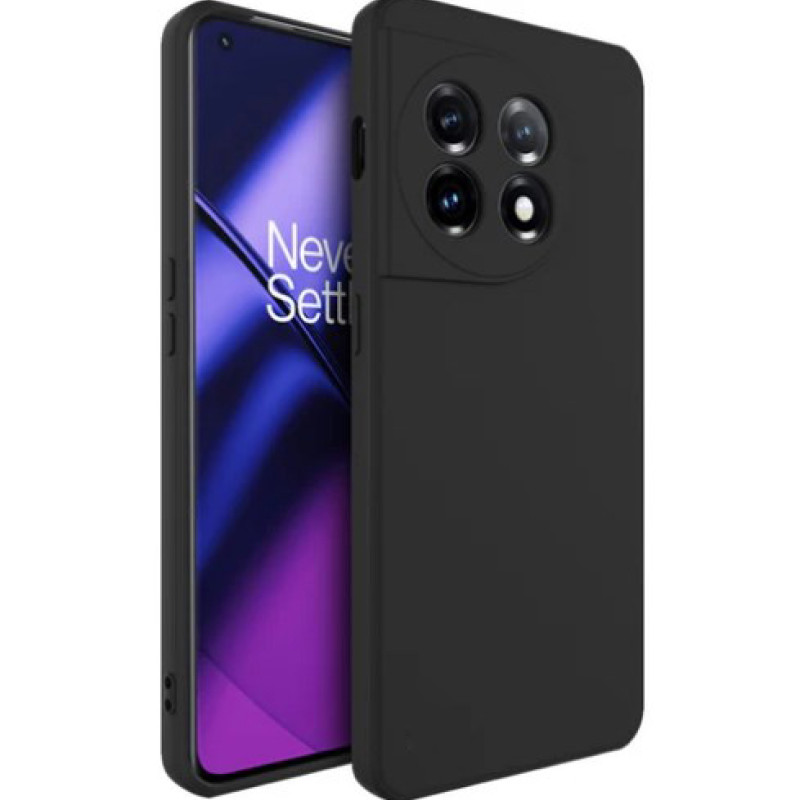 Θήκη Πλάτης Σιλικόνης Soft για Oneplus 11 - Χρώμα: Μαύρο