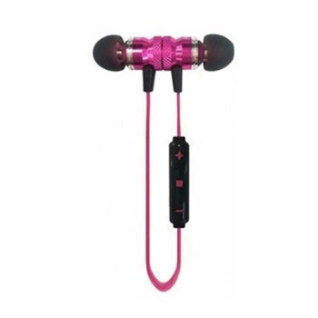 Mi Blue Ασύρματα Bluetooth Μαγνητικά Ακουστικά MB-17 - Χρώμα: Ροζ