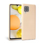 Θήκη Πλάτης Σιλικόνης Απλή για Samsung Galaxy A42 - Χρώμα: Κρέμ