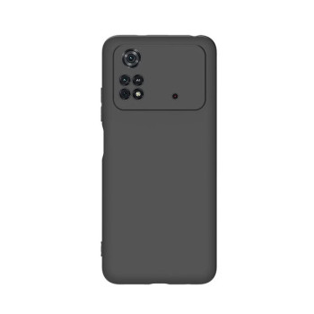 Θήκη Πλάτης Σιλικόνης Soft για Xiaomi Poco M4 Pro 4G - Χρώμα: Μαύρο