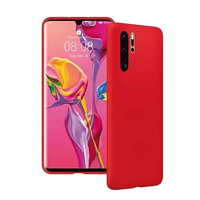 Θήκη Πλάτης Σιλικόνης Απλή για Huawei P30 Pro - Χρώμα: Κόκκινο Θήκη Πλάτης Σιλικόνης Απλή για Huawei P30 Pro - Χρώμα: Κόκκινο