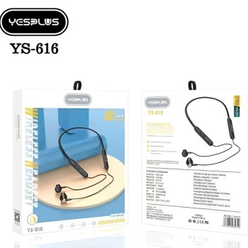 YESPLUS YS-616 Ασύρματα Bluetooth Ακουστικά Neckband με Χρόνο Ομιλίας έως 120 Ώρες - Χρώμα: Μαύρο YESPLUS YS-616 Ασύρματα Bluetooth Ακουστικά Neckband με Χρόνο Ομιλίας έως 120 Ώρες - Χρώμα: Μαύρο