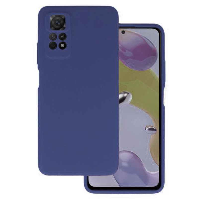 Θήκη Πλάτης Σιλικόνης Soft για Xiaomi Redmi Note 11 Pro - Χρώμα: Σκούρο Μπλε