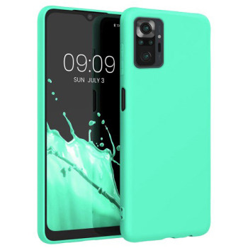 Θήκη Πλάτης Σιλικόνης Απλή για Xiaomi Poco M4 Pro 5G - Χρώμα: Τιρκουάζ