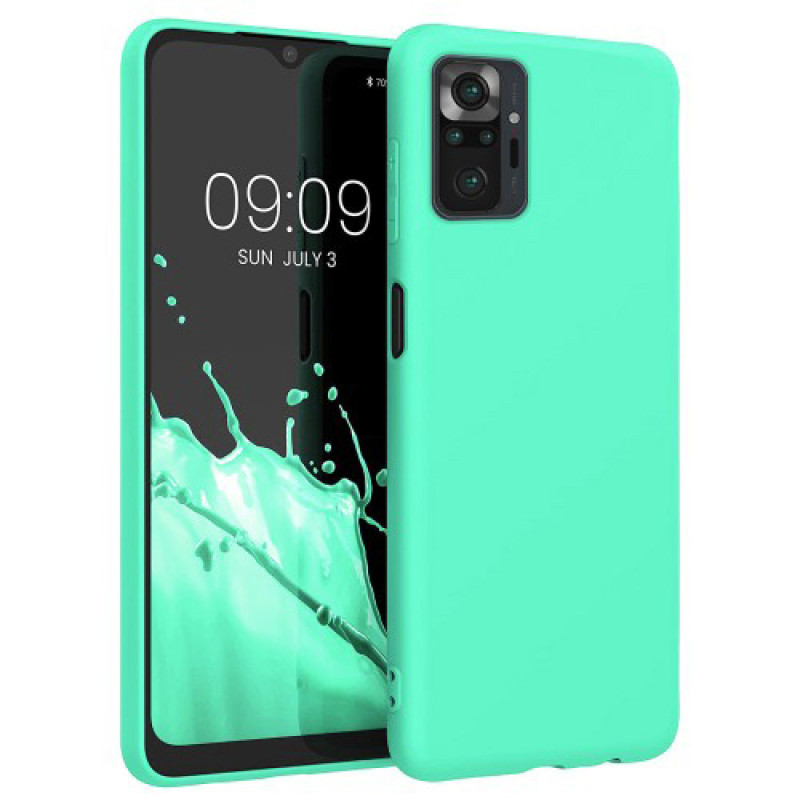 Θήκη Πλάτης Σιλικόνης Απλή για Xiaomi Poco M4 Pro 5G - Χρώμα: Τιρκουάζ