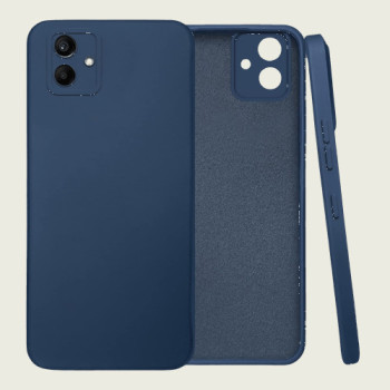 Θήκη Πλάτης Σιλικόνης Soft για Samsung Galaxy A04E - Χρώμα: Σκούρο Μπλέ