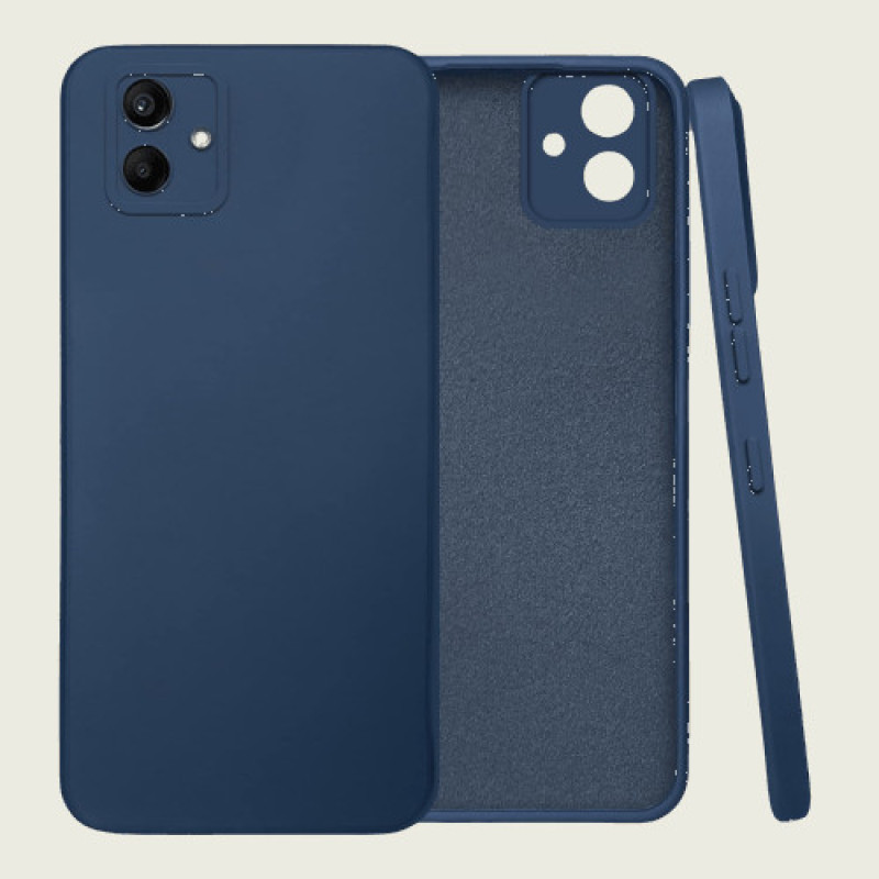 Θήκη Πλάτης Σιλικόνης Soft για Samsung Galaxy A04E - Χρώμα: Σκούρο Μπλέ