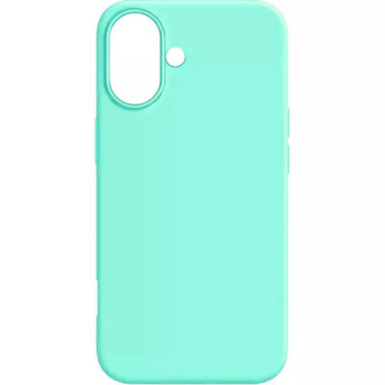 Θήκη Πλάτης Σιλικόνης Απλή για Apple iPhone 16 Plus - Χρώμα: Τιρκουάζ